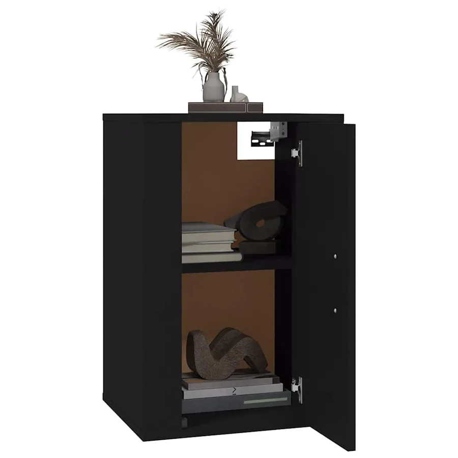 Meubles TV muraux 2 pcs Noir 40x34,5x60 cm - 9