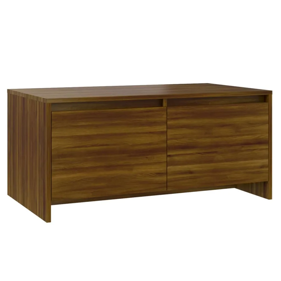 Table basse Chêne marron 90x50x41,5 cm Bois d'ingénierie - 2