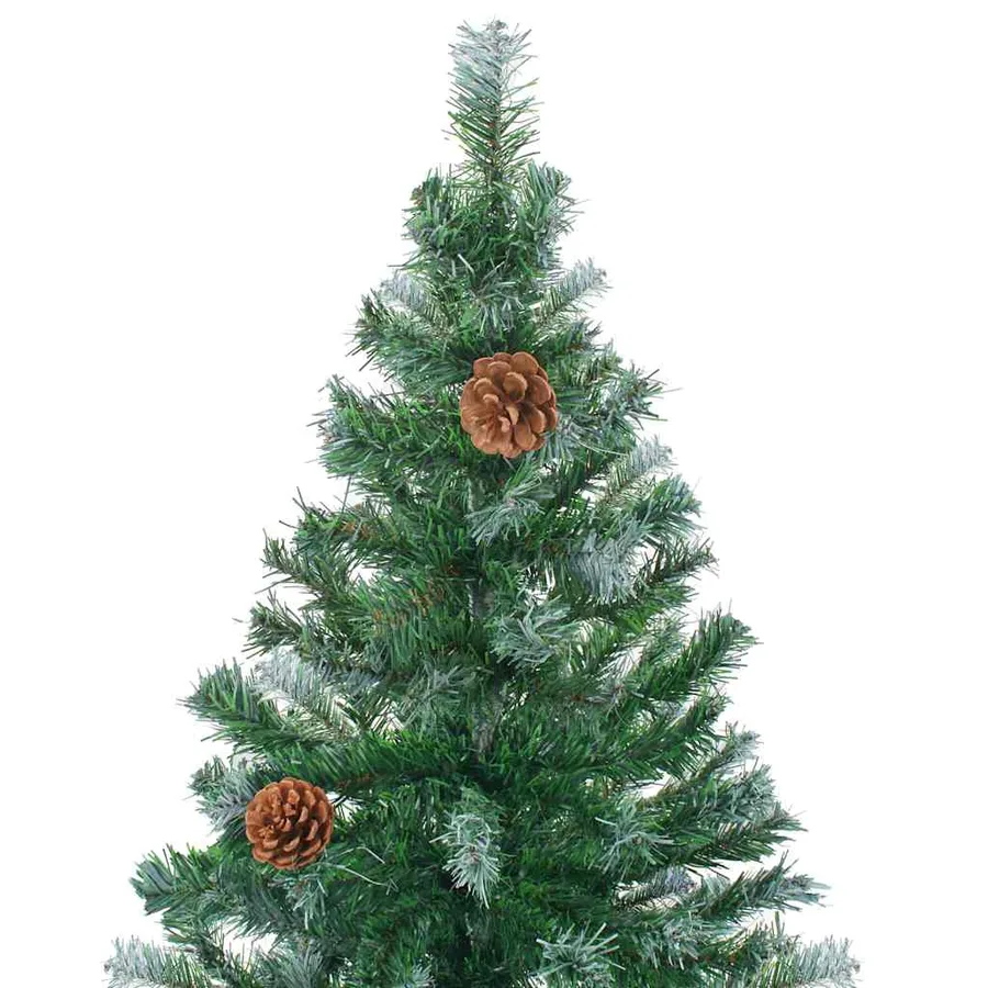 Arbre de Noël artificiel pré-éclairé/boules pommes de pin 180cm - 3