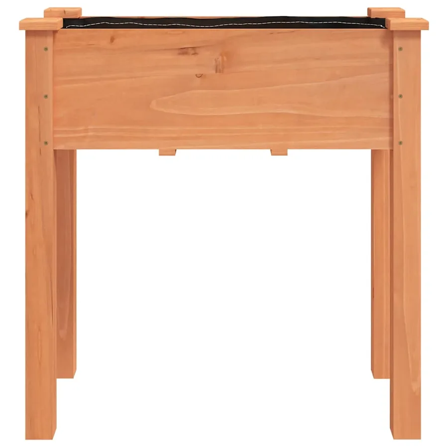 Jardinière avec doublure marron 71x37x76cm bois massif de sapin - 4