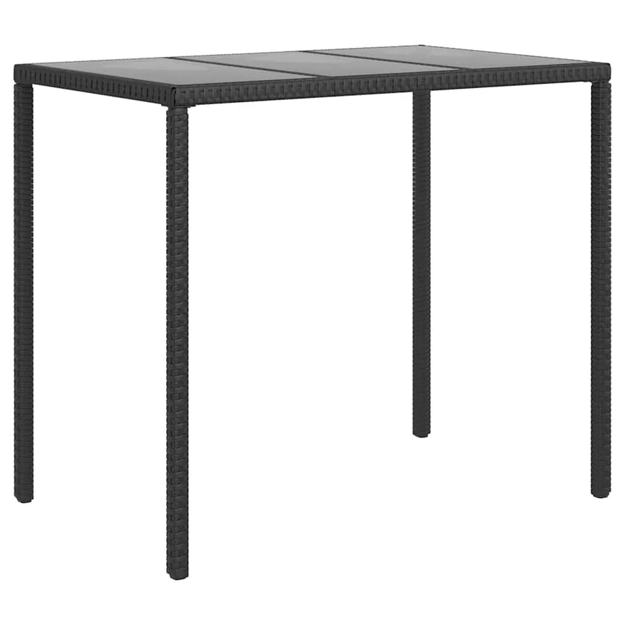 Salon de jardin 6 pcs avec coussins Noir Résine tressée - 4