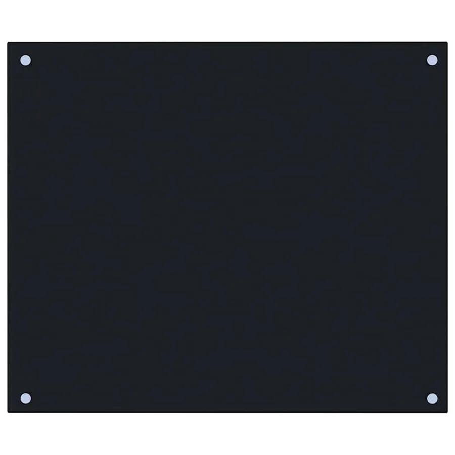 Dosseret de cuisine Noir 70x60 cm Verre trempé - 2