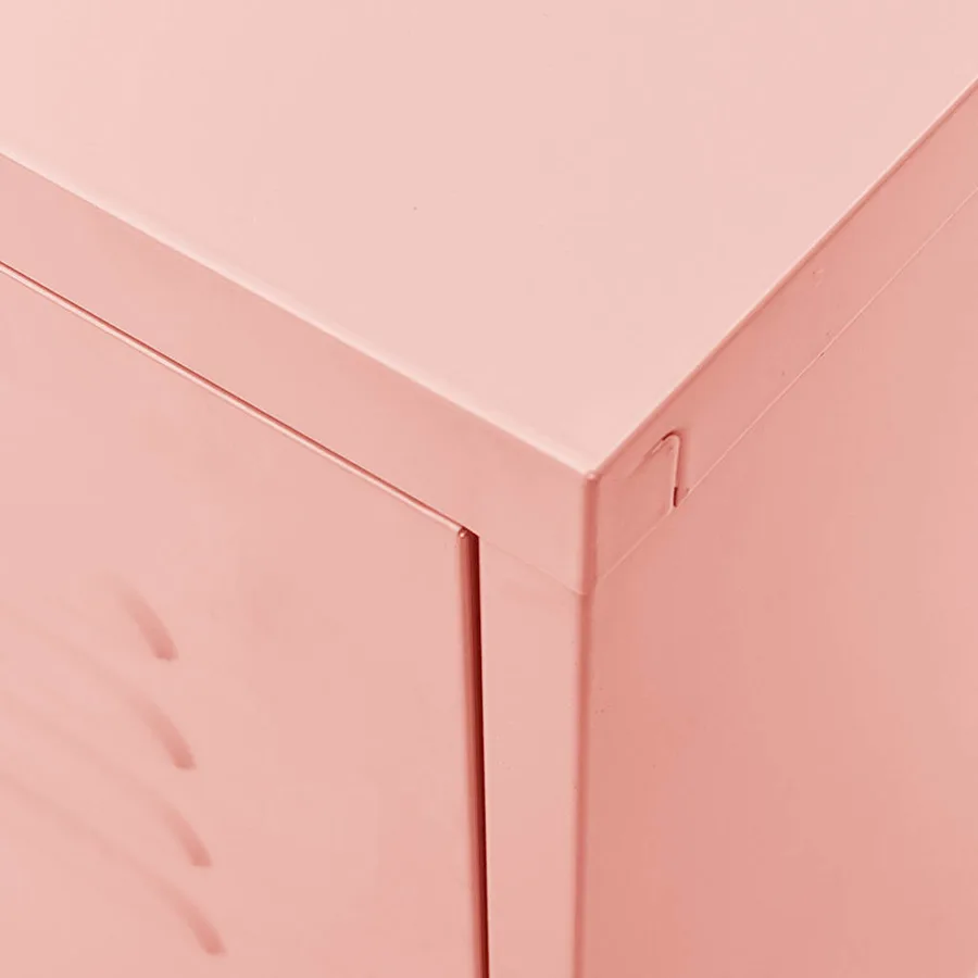 Meuble TV Rose 105x35x50 cm Acier - 8