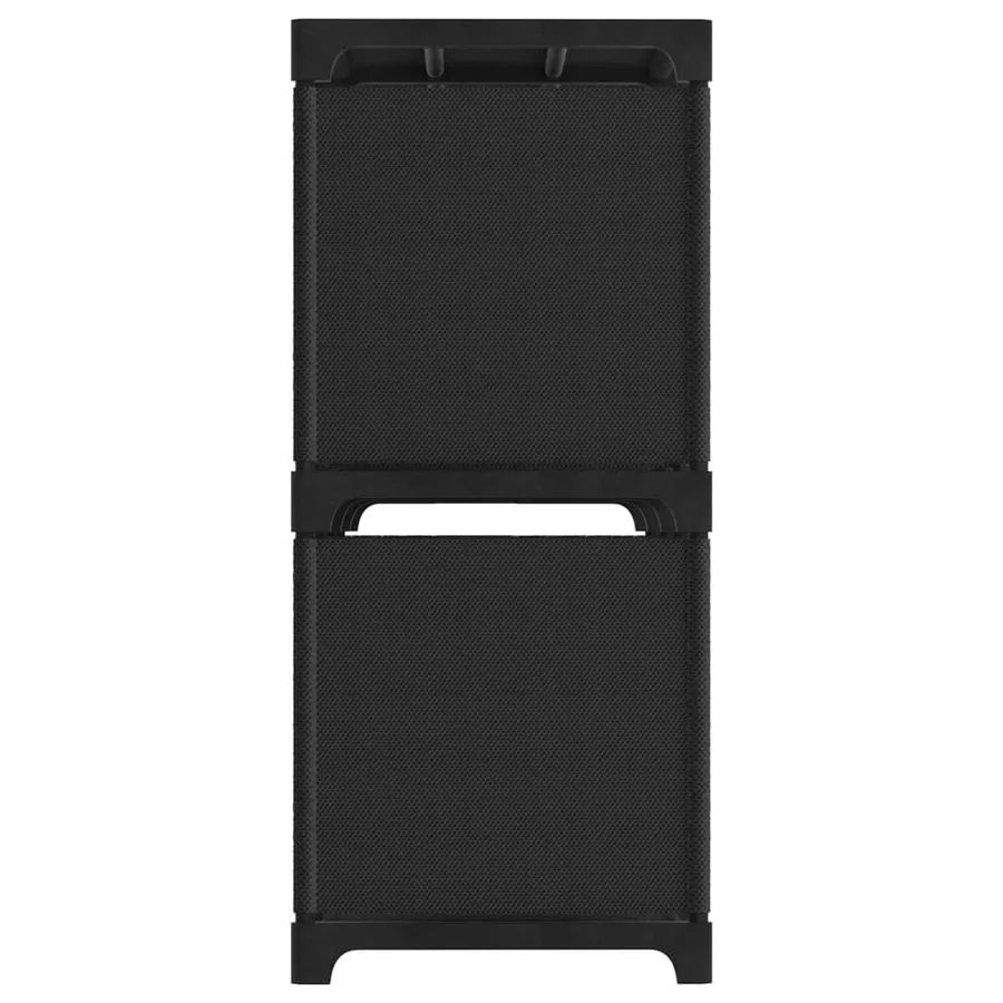 Étagère d'affichage 6 cubes Noir 103x30x72,5 cm Tissu - 3