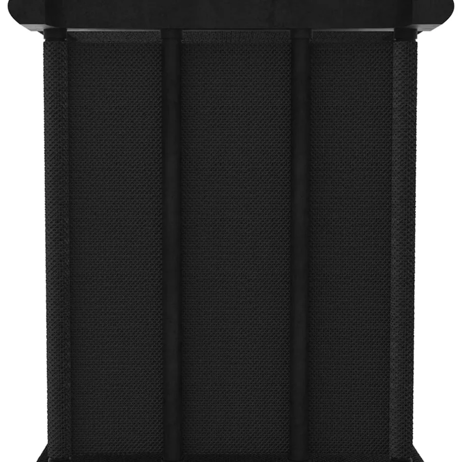 Étagère d'affichage 6 cubes Noir 103x30x72,5 cm Tissu - 5