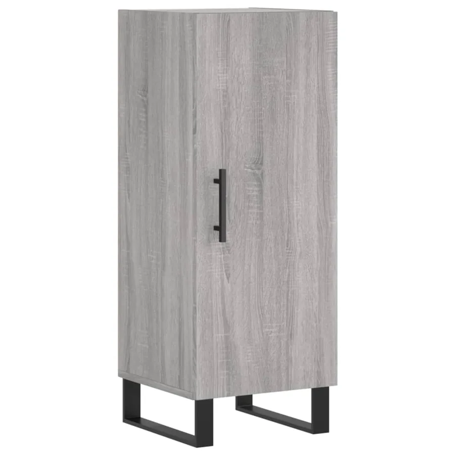 Buffet Sonoma gris 34,5x34x90 cm Bois d'ingénierie - 2