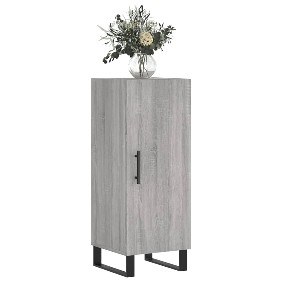 Buffet Sonoma gris 34,5x34x90 cm Bois d'ingénierie - 3