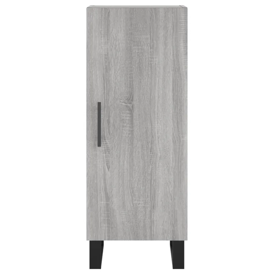Buffet Sonoma gris 34,5x34x90 cm Bois d'ingénierie - 6