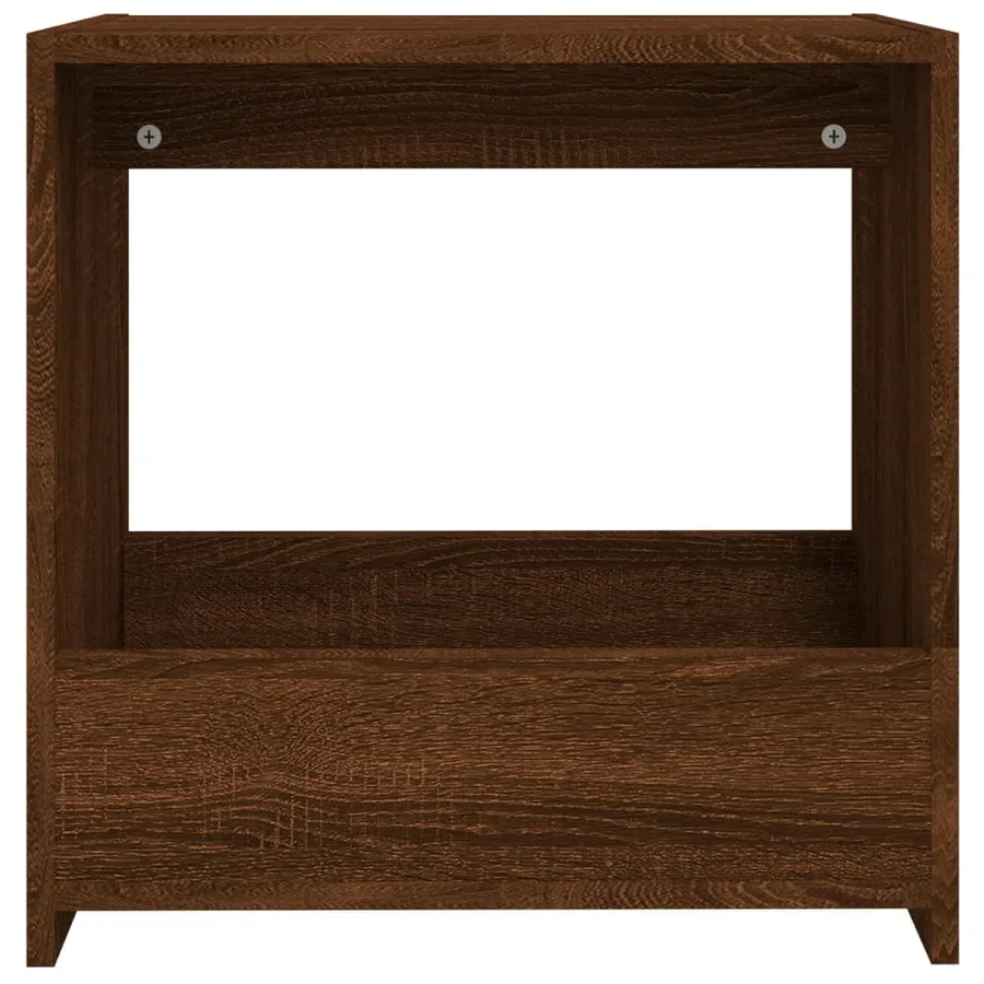 Table d'appoint Chêne marron 50x26x50 cm Bois d'ingénierie - 4