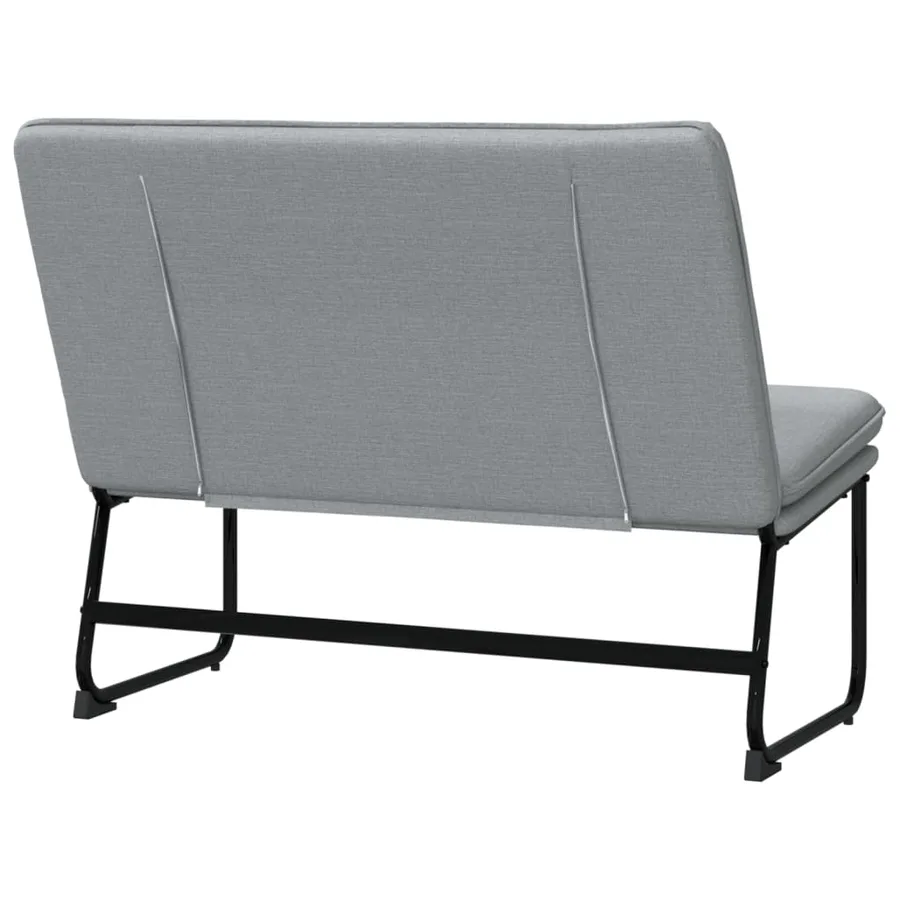 Banc Gris clair 100x75x76 cm Tissu - 5