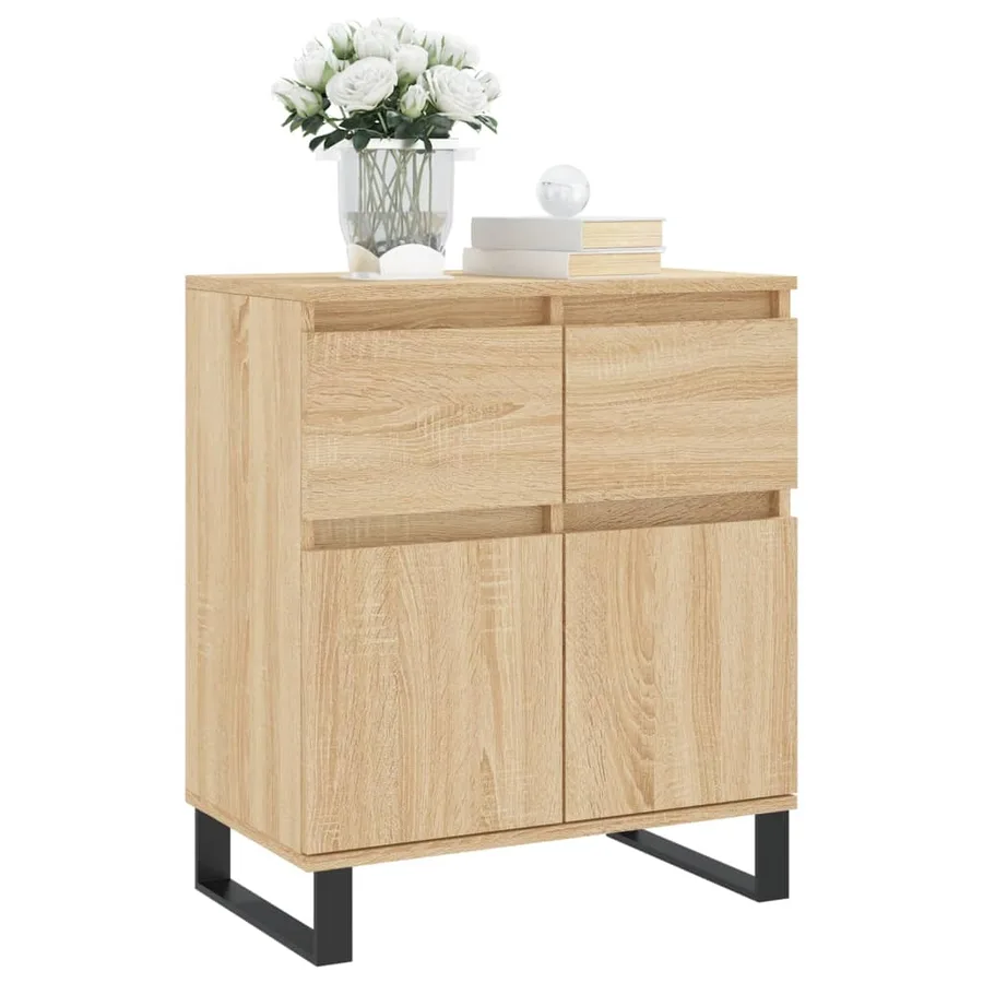 Buffet Chêne sonoma 60x35x70 cm Bois d'ingénierie - 3
