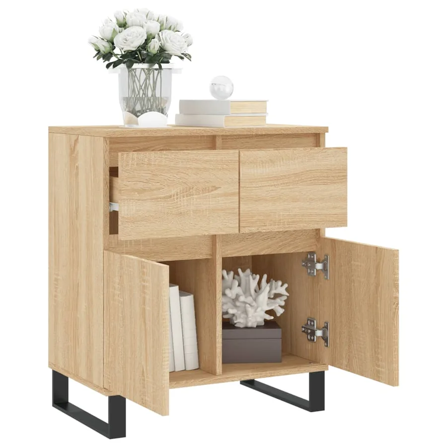 Buffet Chêne sonoma 60x35x70 cm Bois d'ingénierie - 4