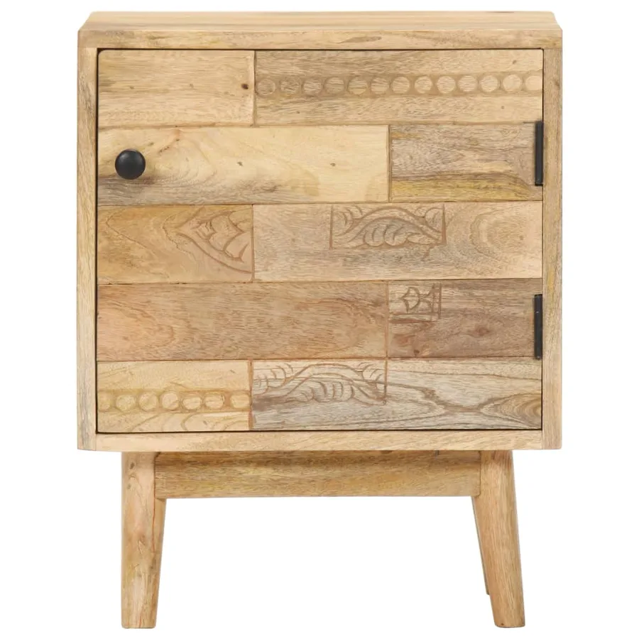 Table de chevet 40x30x50 cm Bois de manguier massif - 2