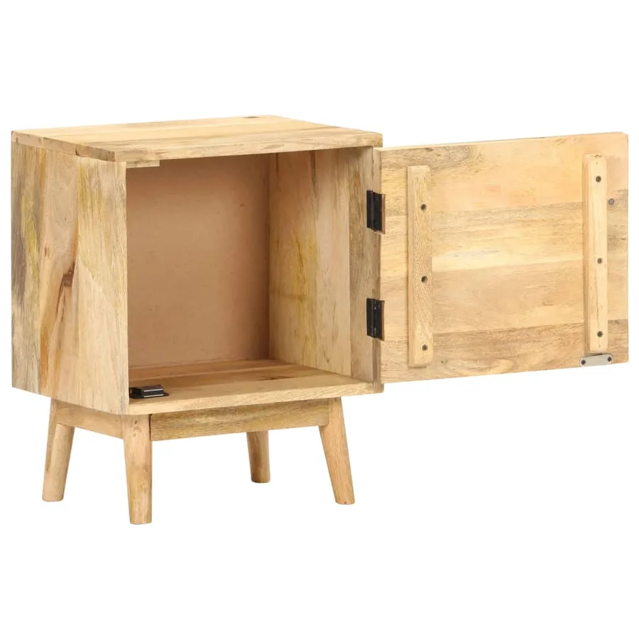 Table de chevet 40x30x50 cm Bois de manguier massif - 3