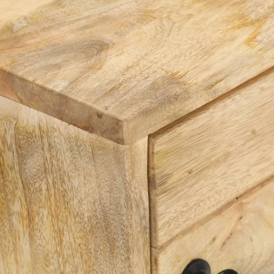 Table de chevet 40x30x50 cm Bois de manguier massif - 5