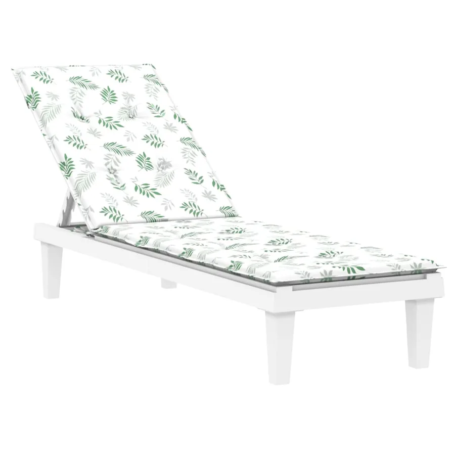 Coussin de chaise longue motif de feuilles tissu oxford - 3