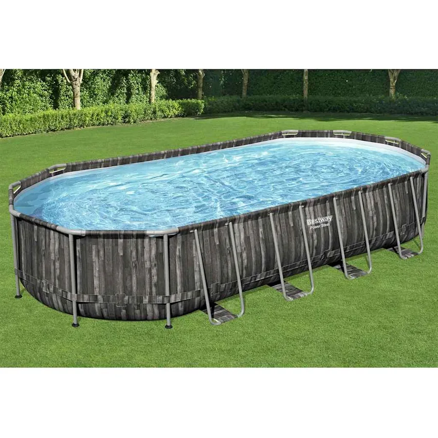 Bestway Ensemble de piscine ovale 7,32x3,66x1,22 m - 11