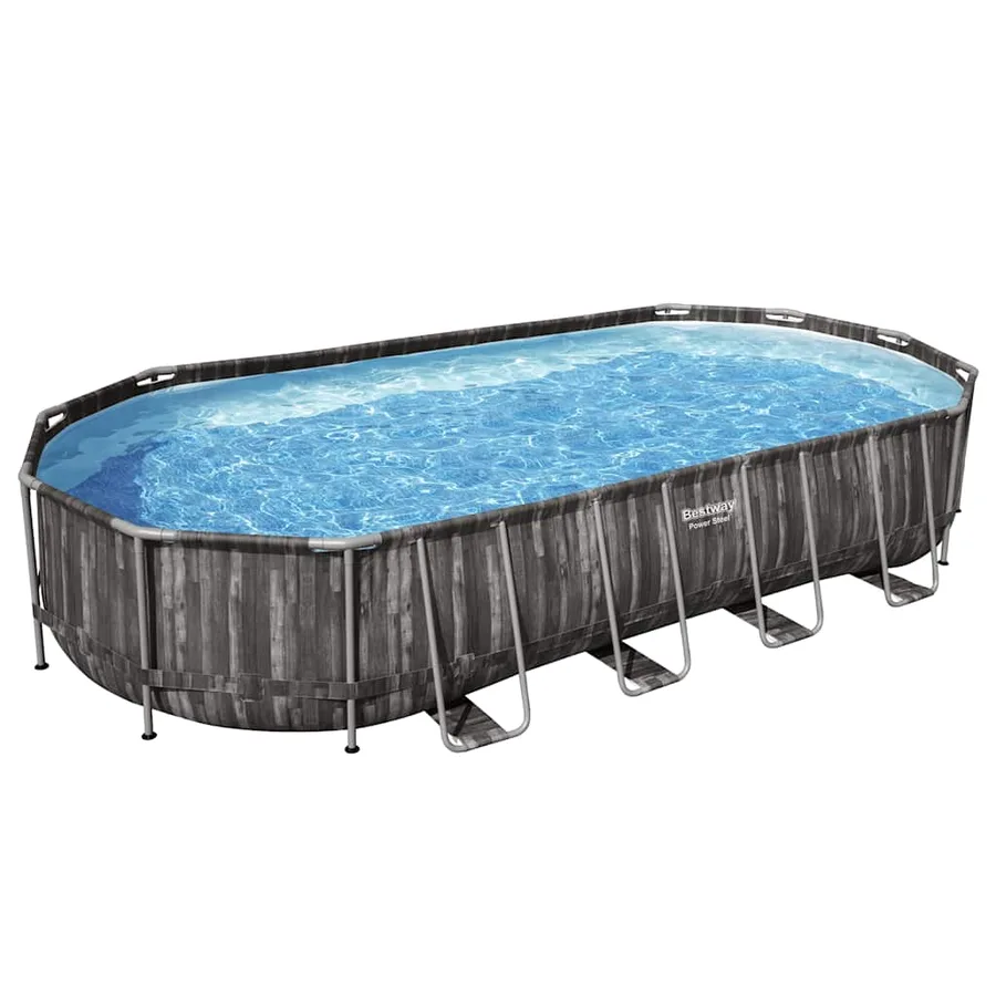 Bestway Ensemble de piscine ovale 7,32x3,66x1,22 m - 3