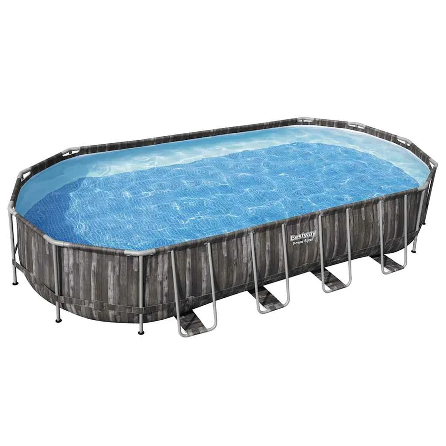 Bestway Ensemble de piscine ovale 7,32x3,66x1,22 m - 4