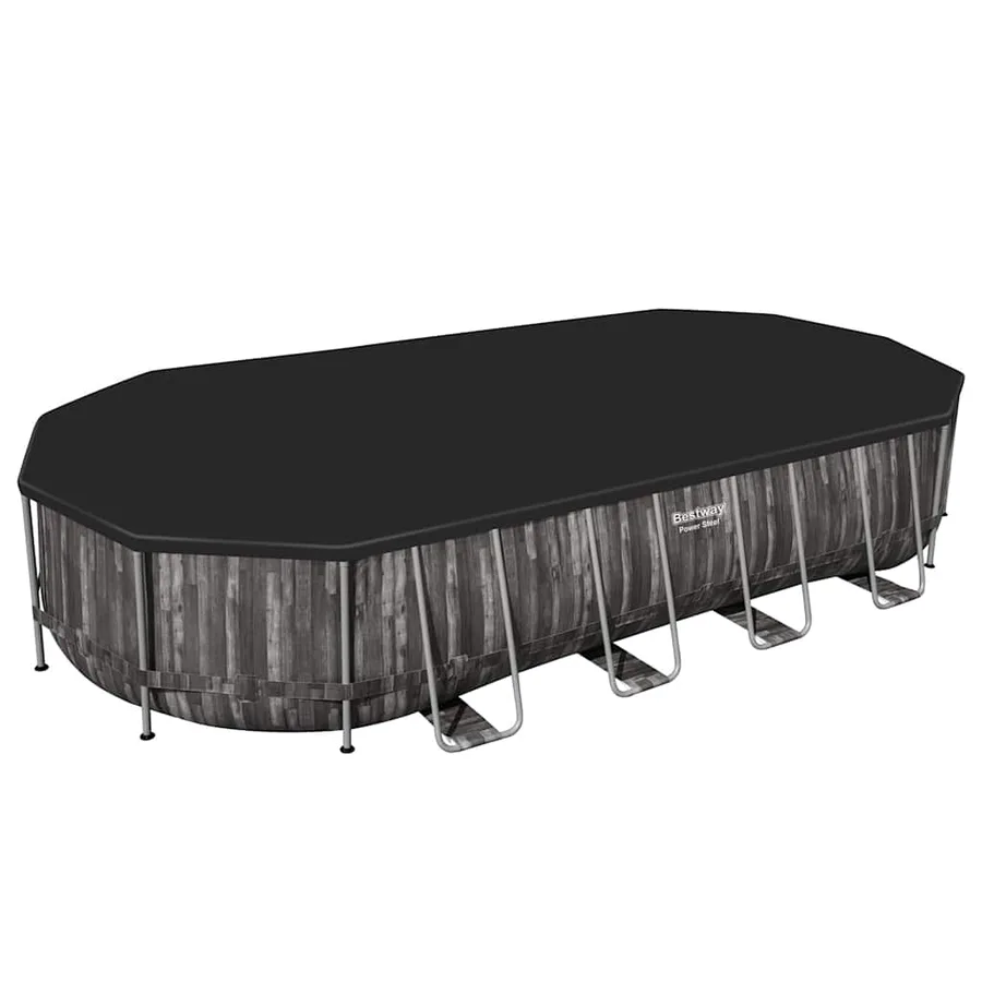 Bestway Ensemble de piscine ovale 7,32x3,66x1,22 m - 5