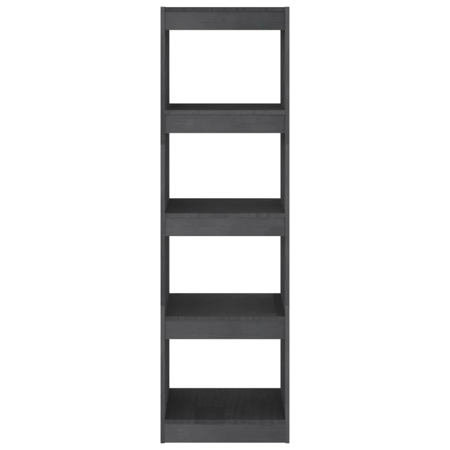 Bibliothèque/Séparateur de pièce Gris 40x30x135,5 cm Pin massif - 5