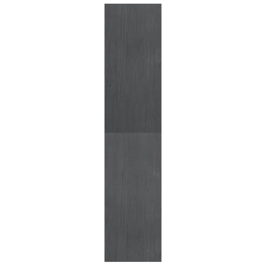 Bibliothèque/Séparateur de pièce Gris 40x30x135,5 cm Pin massif - 6