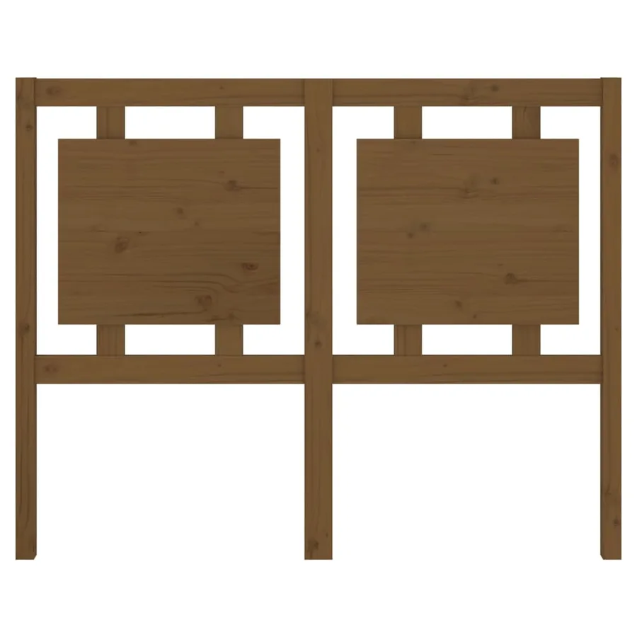 Tête de lit Marron miel 125,5x4x100 cm Bois massif de pin - 4