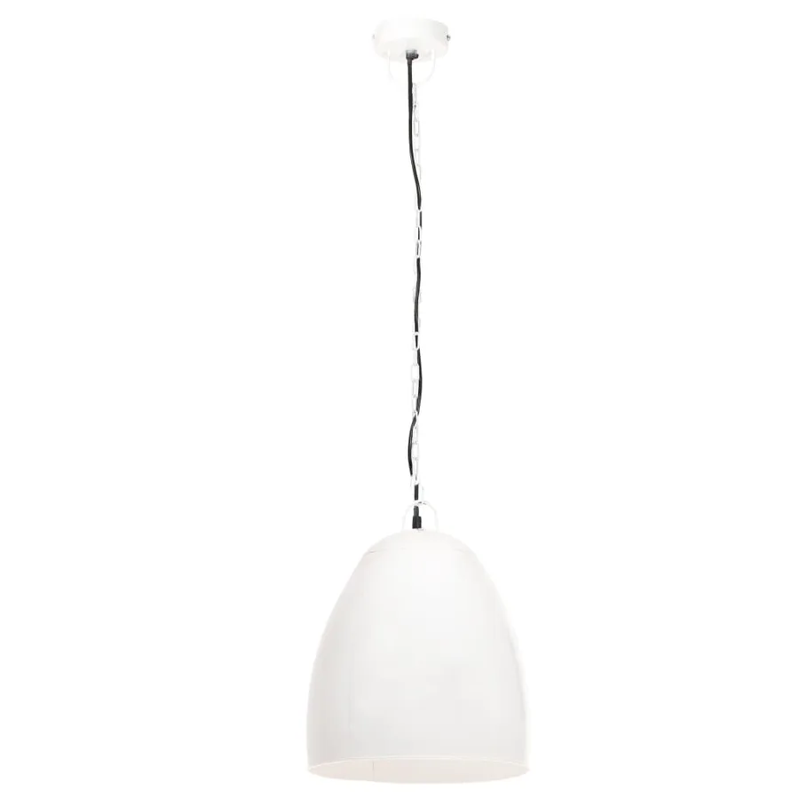 Lampe suspendue industrielle 25 W Blanc Rond 42 cm E27 - 3