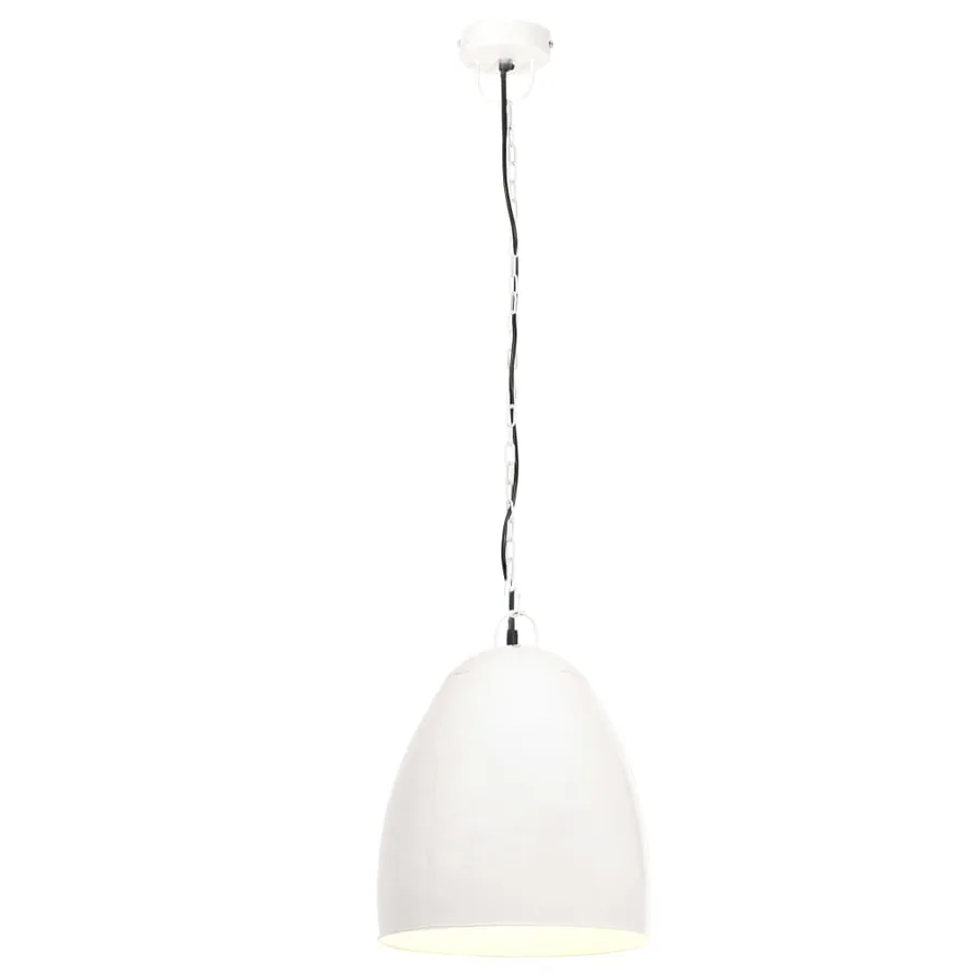 Lampe suspendue industrielle 25 W Blanc Rond 42 cm E27 - 4