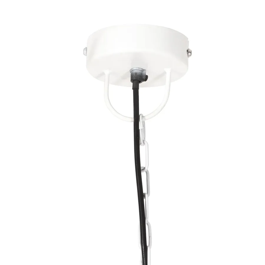 Lampe suspendue industrielle 25 W Blanc Rond 42 cm E27 - 6