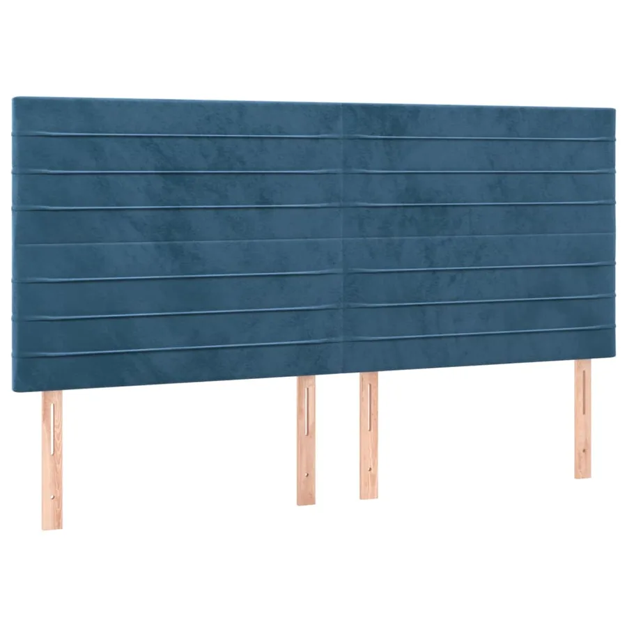 Sommier à lattes de lit avec matelas LED Bleu foncé 200x200 cm - 7
