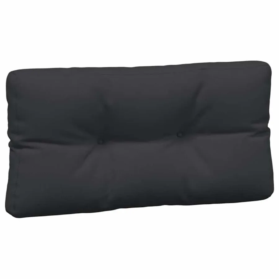 Coussins de palette 5 pcs noir tissu - 5