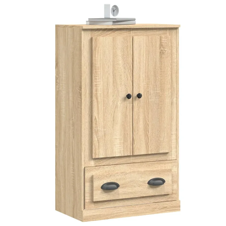 Buffet haut chêne sonoma 60x35,5x103,5 cm bois d'ingénierie - 4