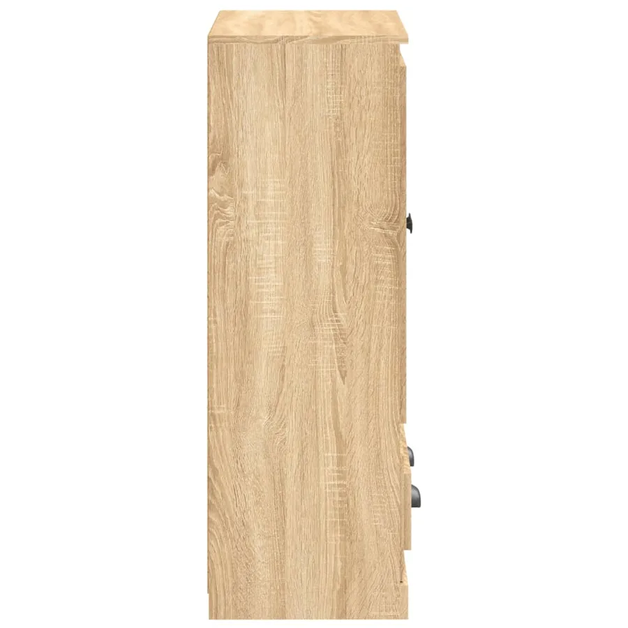 Buffet haut chêne sonoma 60x35,5x103,5 cm bois d'ingénierie - 7