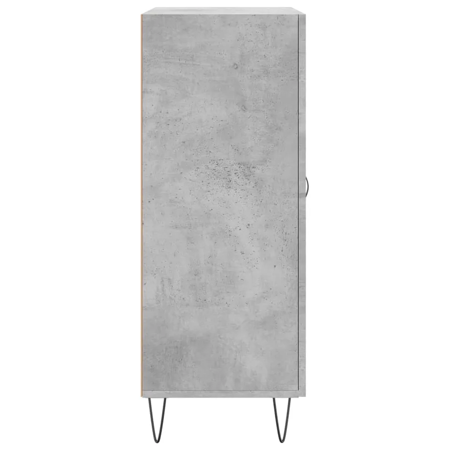 Buffet gris béton 69,5x34x90 cm bois d'ingénierie - 7