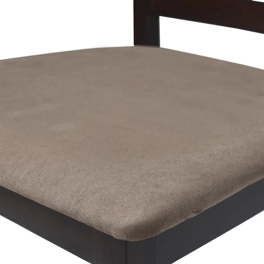 Tabourets de bar 2 pcs Marron Tissu - 7