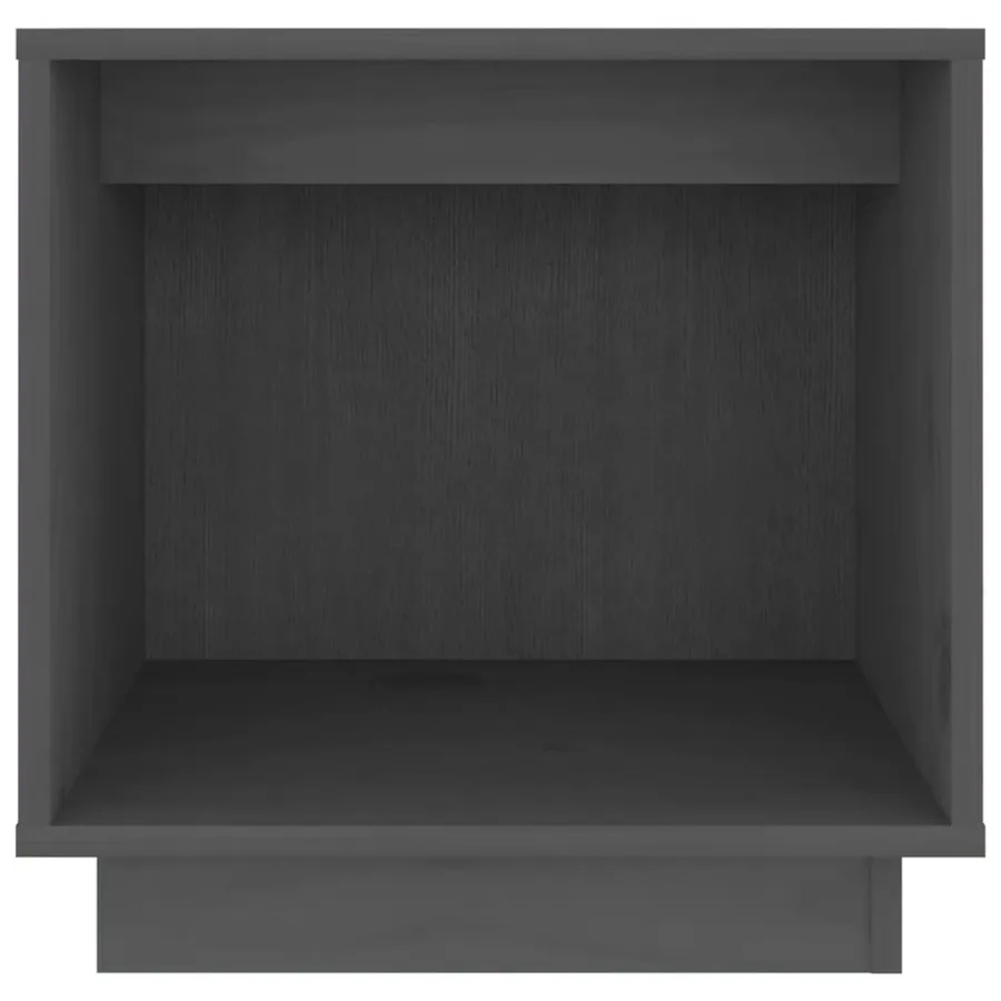 Tables de chevet 2 pcs Gris 40x30x40 cm Bois de pin solide - 5