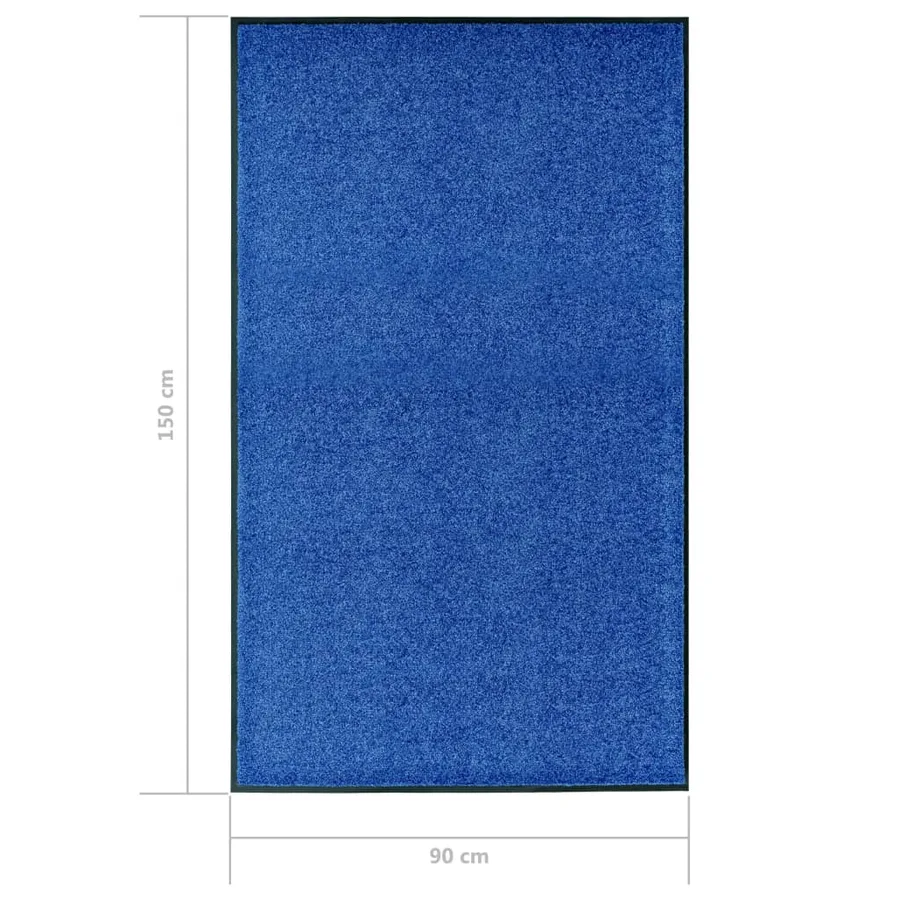 Paillasson lavable Bleu 90x150 cm - 6