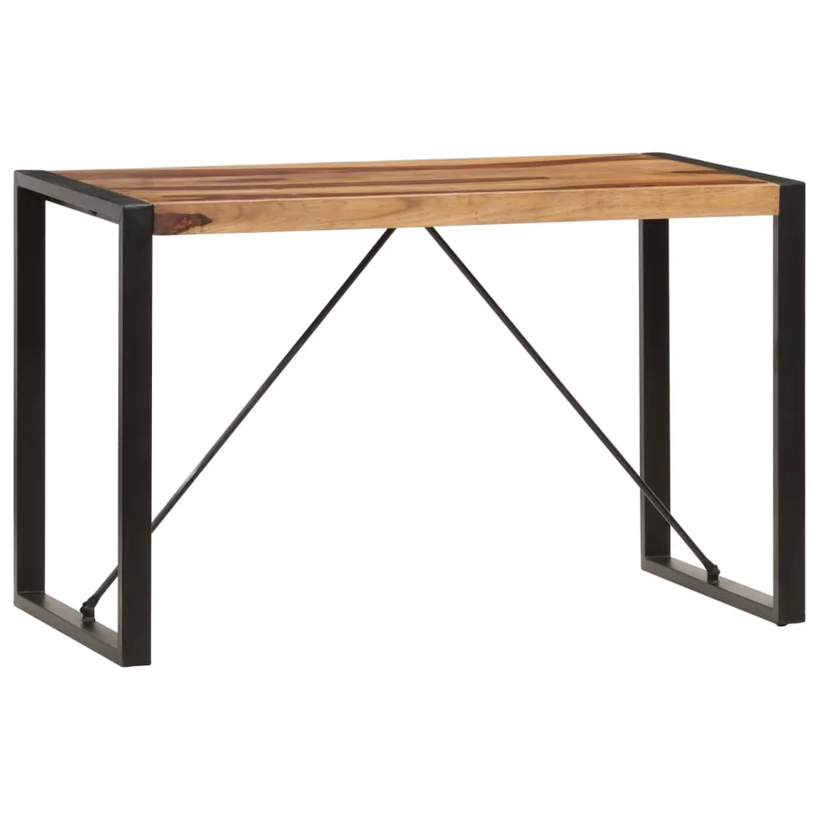 Table de salle à manger 120x60x76 cm Bois de Sesham solide - 12
