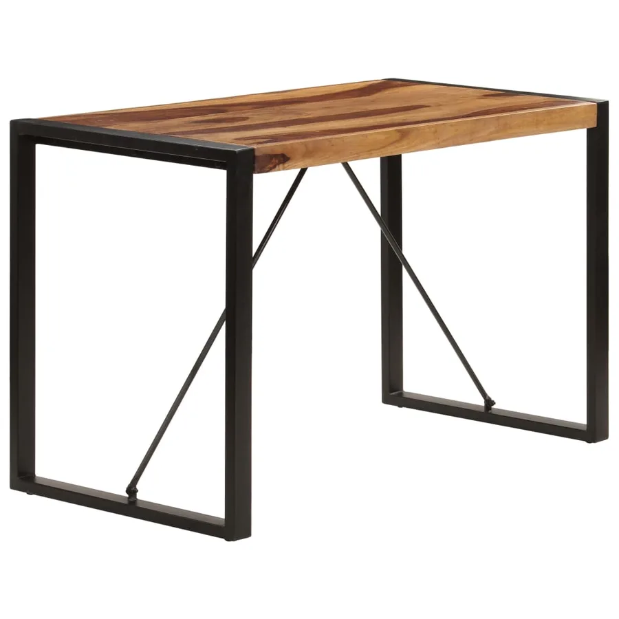 Table de salle à manger 120x60x76 cm Bois de Sesham solide - 3