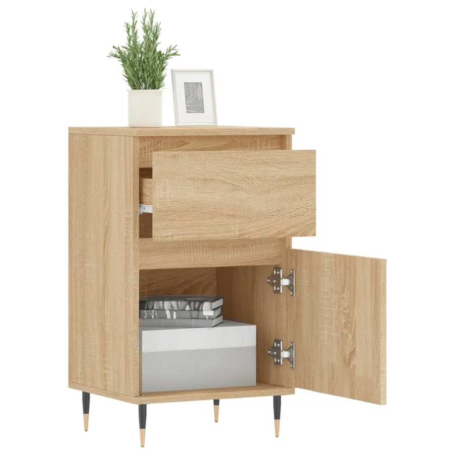 Buffet chêne sonoma 40x35x70 cm bois d'ingénierie - 4