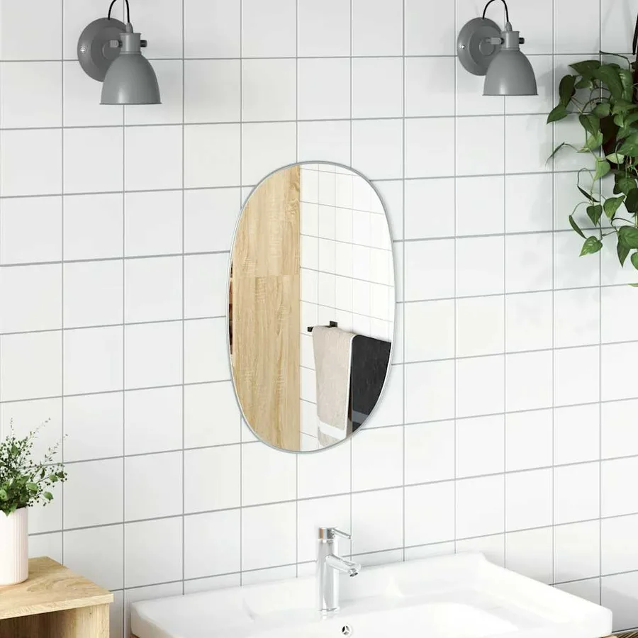 Miroir mural Argenté 60x40 cm - 3