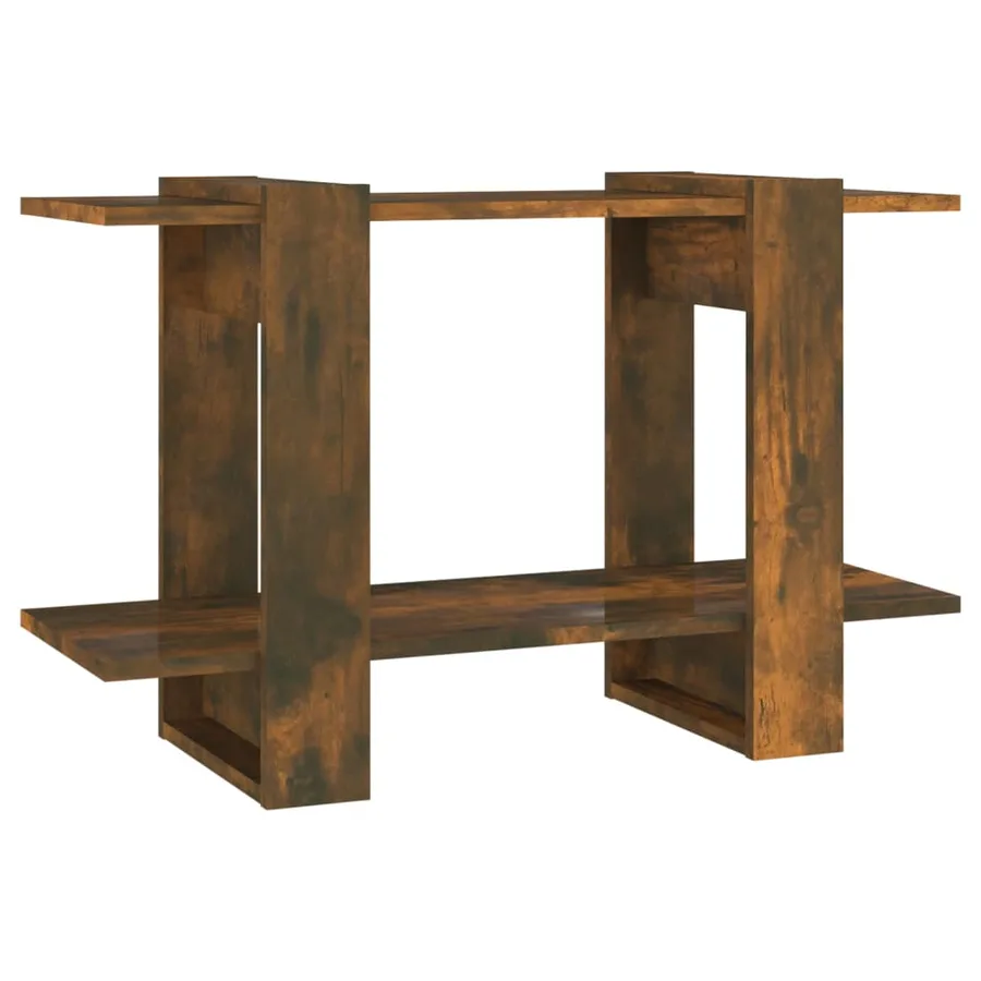 Bibliothèque/Séparateur de pièce Chêne fumé 80x30x51 cm - 2
