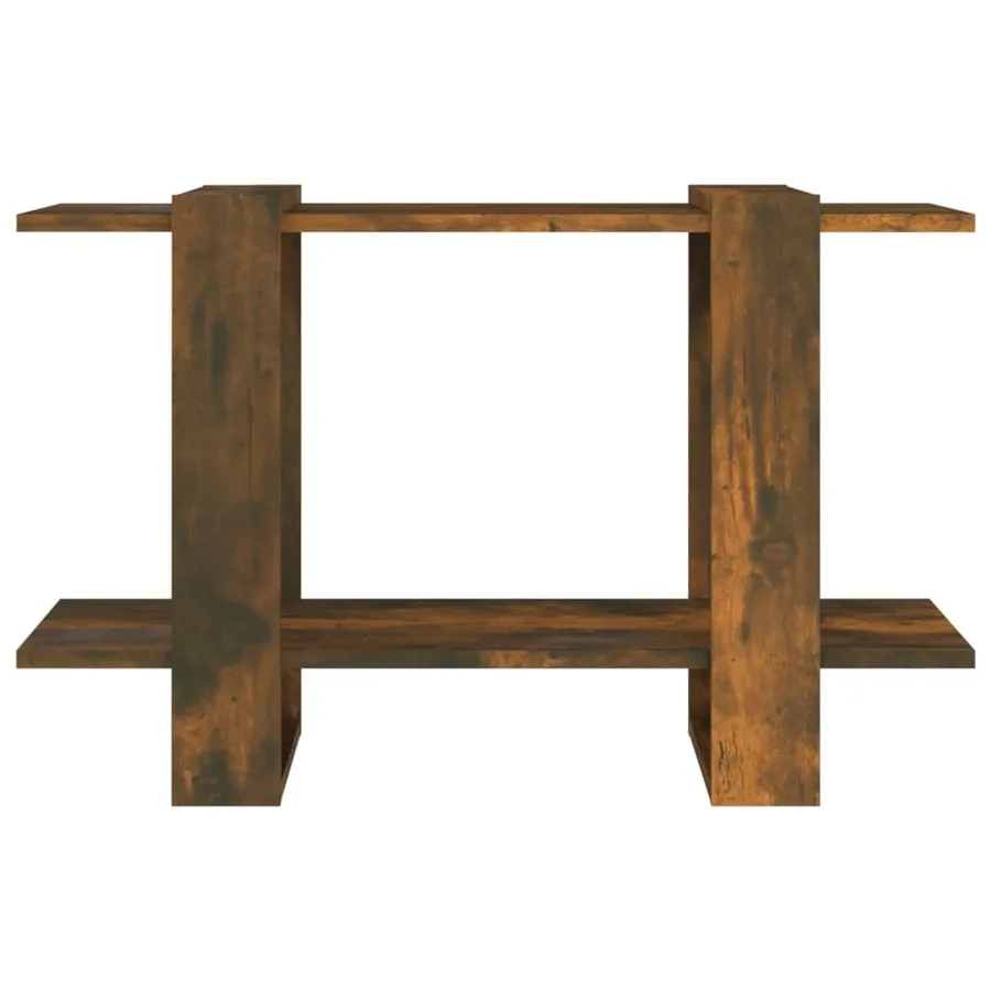 Bibliothèque/Séparateur de pièce Chêne fumé 80x30x51 cm - 5
