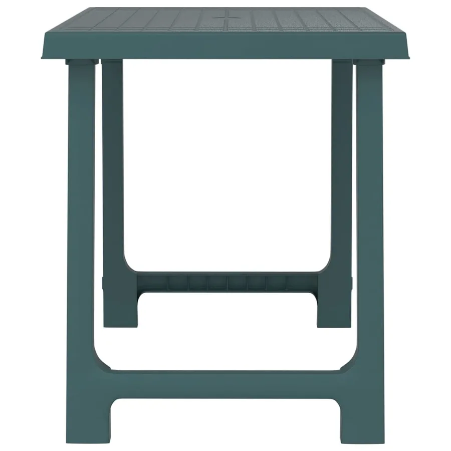 Table de camping vert 79x56x64 cm PP aspect de bois - 4