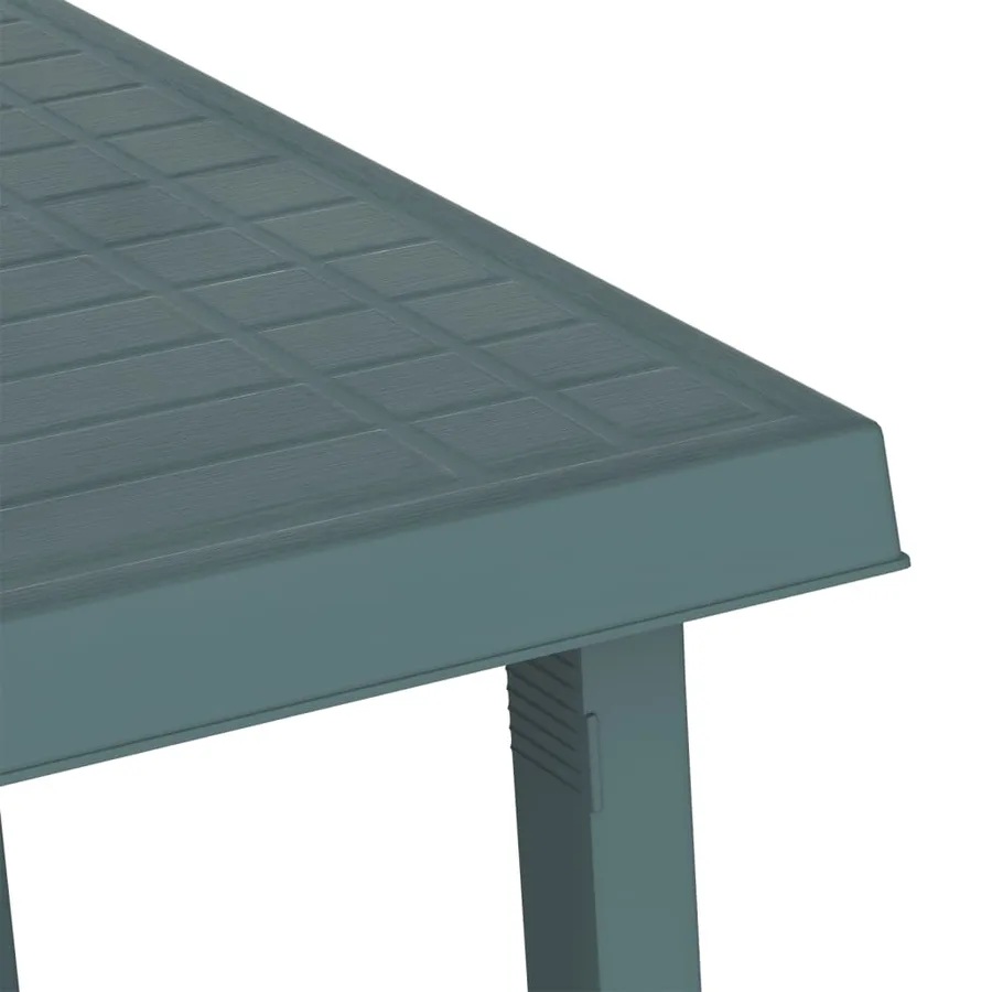 Table de camping vert 79x56x64 cm PP aspect de bois - 5