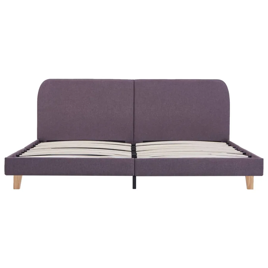 Cadre de lit sans matelas taupe tissu 180x200 cm - 3