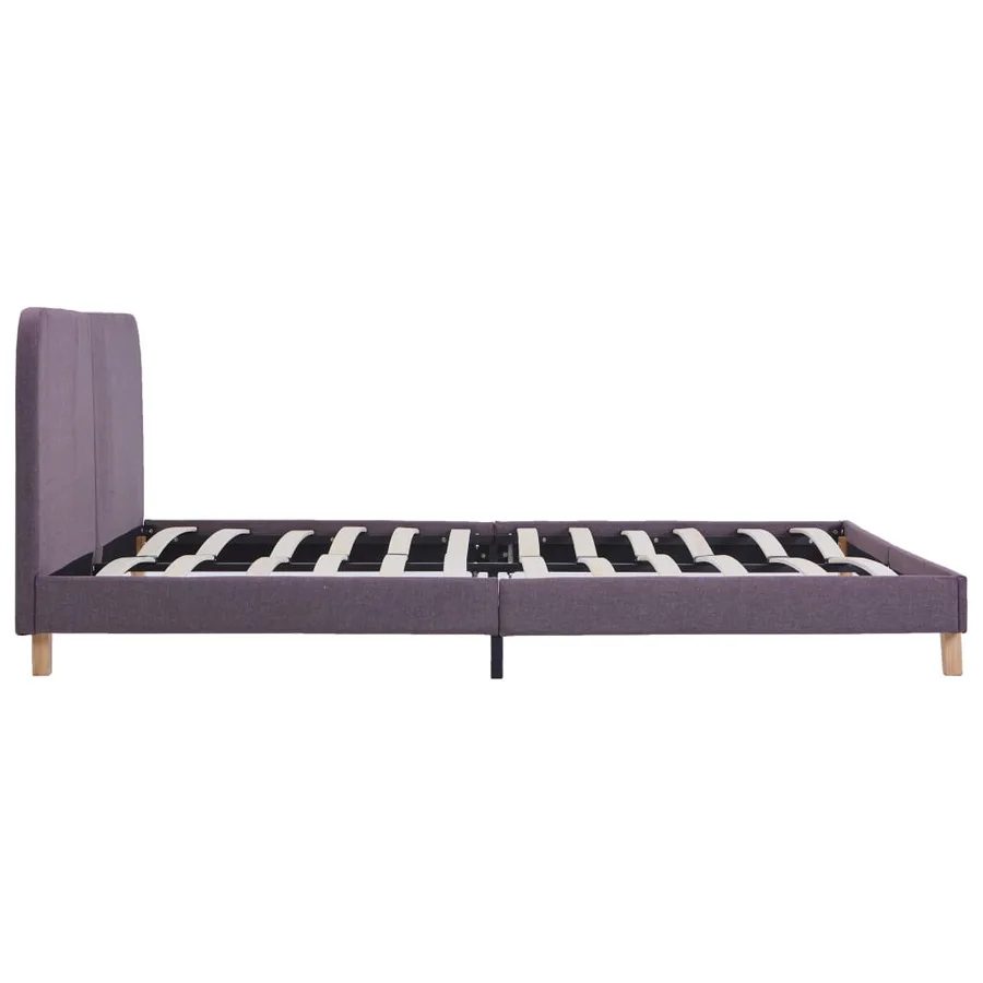 Cadre de lit sans matelas taupe tissu 180x200 cm - 4