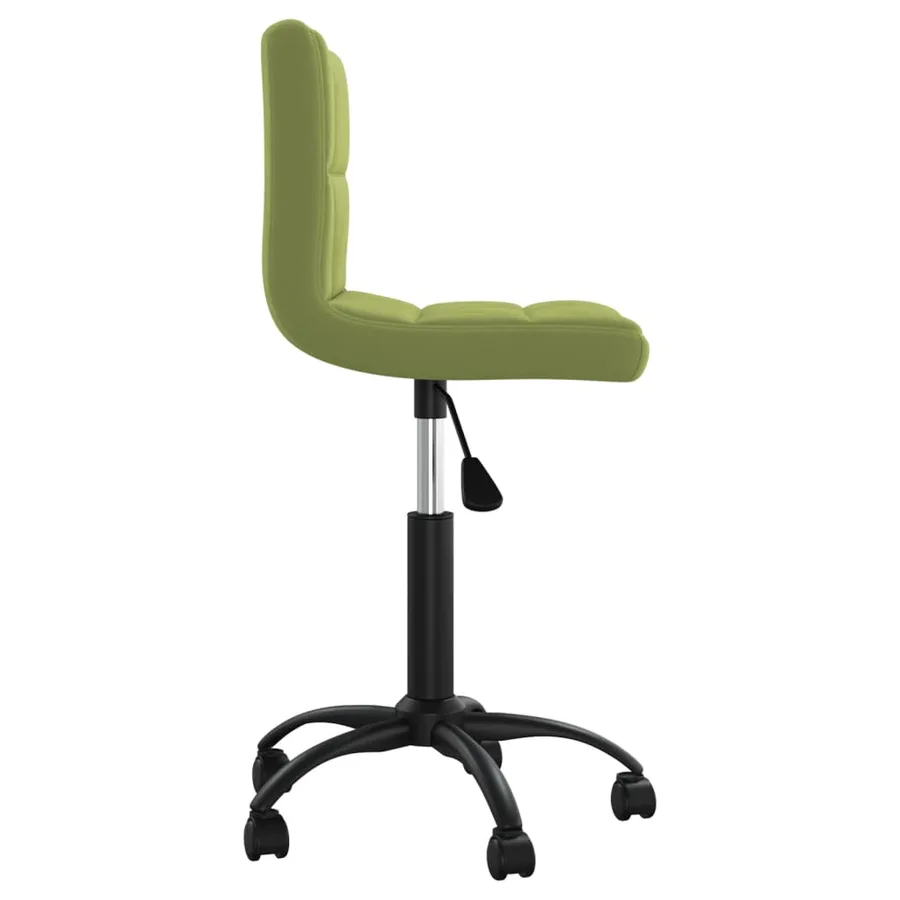 Chaise pivotante de salle à manger Vert clair Velours - 3