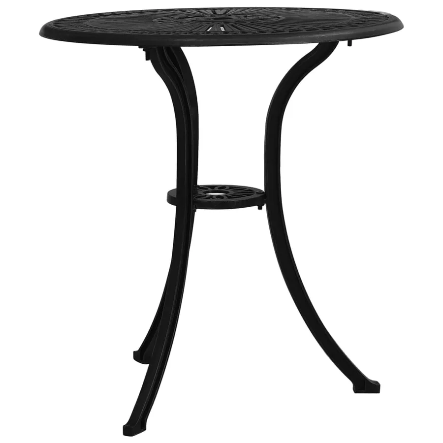 Ensemble de bistro 3 pcs Aluminium coulé Noir - 11